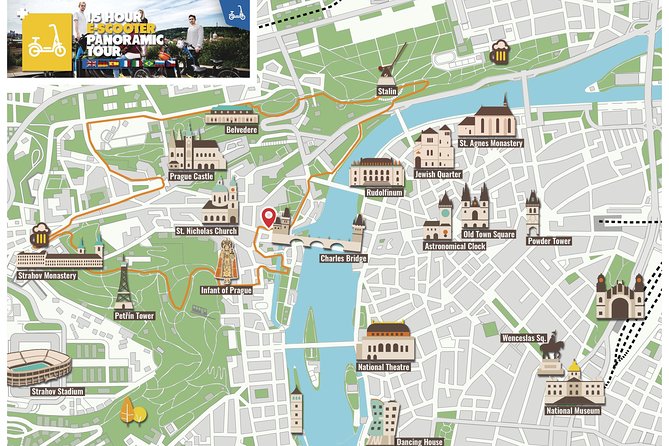 1.5h Prague E-Scooter Panoramic Tour small-group with PragueWay - Letná Park and Prague’s broadest city view