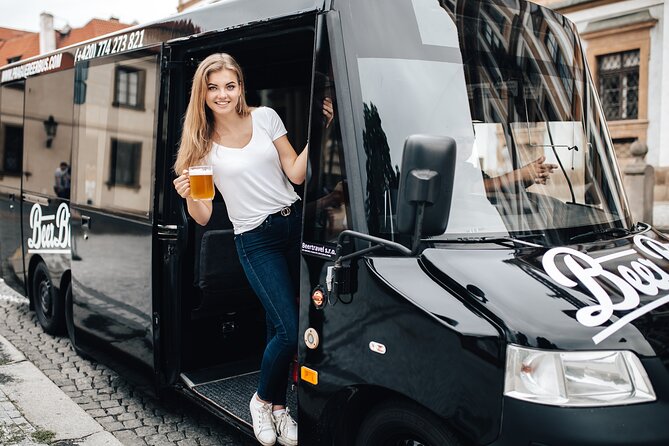 Adults-only Prague Beer Bus Tour - The National Theater, Charles River views, and Mala Strana