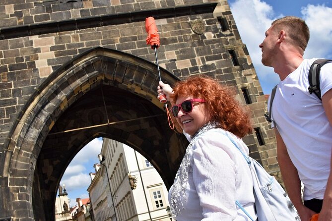 Best of Prague: Private City Walking Tour, Boat Cruise, and Typical Czech Lunch - Křižovnické náměstí and the first Charles Bridge view