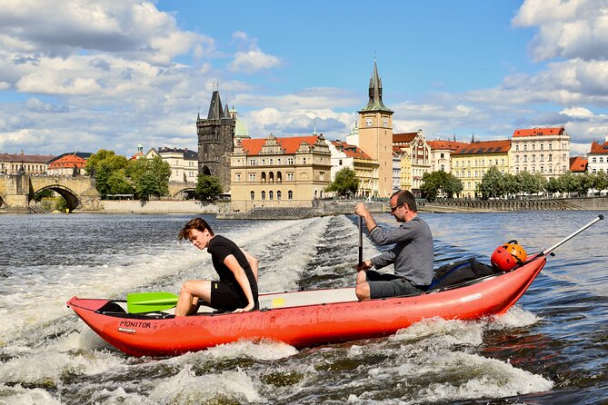 Canoe Adventure Tour Through Prague - Passing the Devil’s Channel by canoe