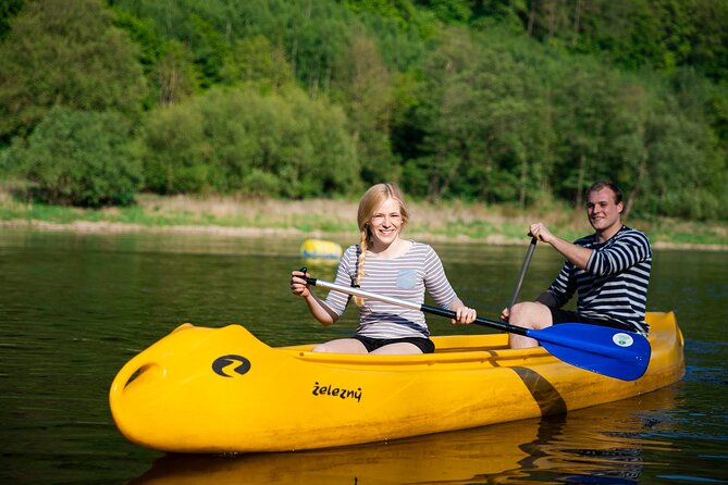 Canoeing on the Elbe river Děčín to Schmilka - Starting at Camp Děčín with a simple briefing