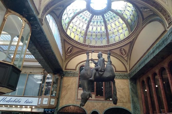 Communism and its fall Prague private tour - Lucerna Arcade and the Havel family connection