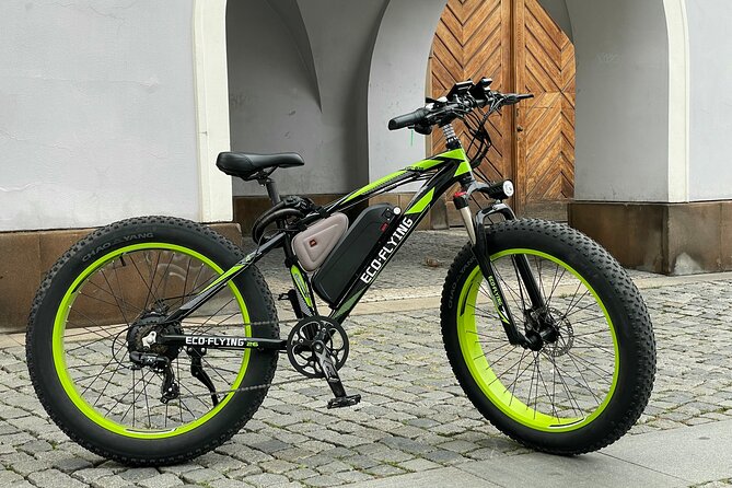 Cruise Fat e-Bike Rental and Tours in Prague - Family Riding With a Child Seat