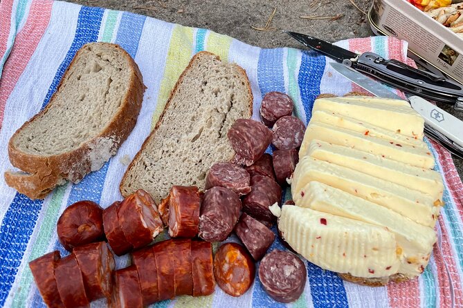 Czech countryside scenical hike to the castle, local deli tasting - Cheese, sausages, and Czech beer at the end