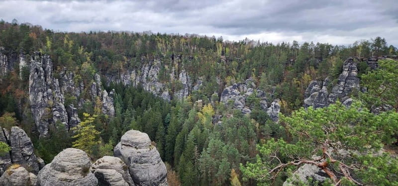 Day trip from Prague to Bohemian and Saxon Switzerland - The morning at Bastei and Neurathen Castle