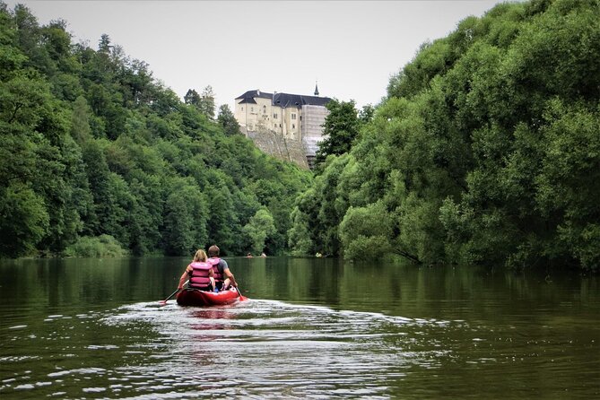 Easy Canoe Mission to the Sazava River from Prague Day Trip - A shady riverside lunch with beer