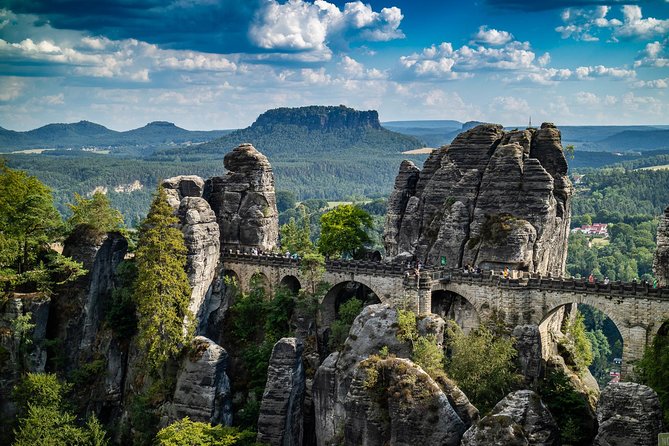 Elbe Canyon & Narnia Movie Locations Day Trip - The Prague pickup and small van ride