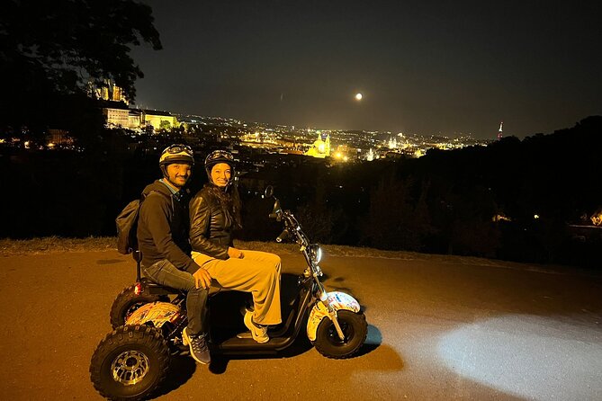 Electric Trike Night Tour in Prague - Live Guided - Strahov Monastery and the most unusual refreshment stop