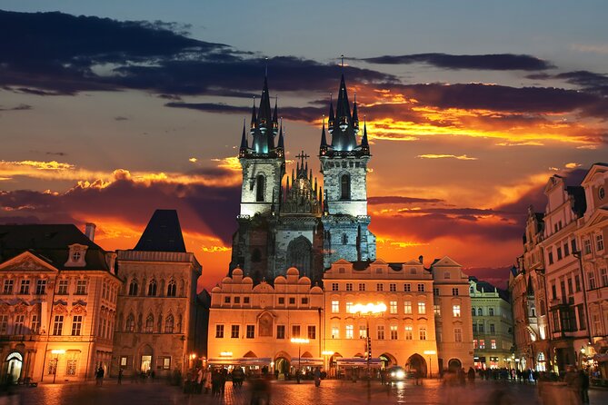 Evening View Walk in Prague - Climbing toward Prague Castle and St. Vitus Cathedral