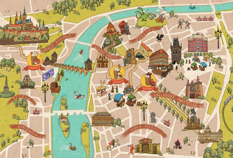 Explore Prague with our chimney cake Prague trail! - The Karlova 13 checkpoint and Prague’s old center