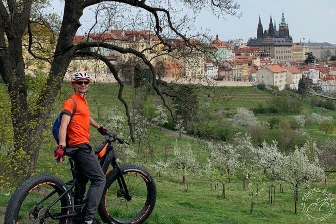 FAT TIRE E-BIKE GREAT TOUR - river, parks & panoramic views tour - Royal gardens and Prague Castle