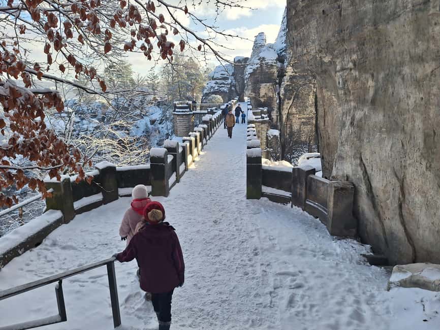 From Dresden: Bastei Bridge & Bohemian Switzerland Day Trip - Hiking to Pravčická Gate from April through October