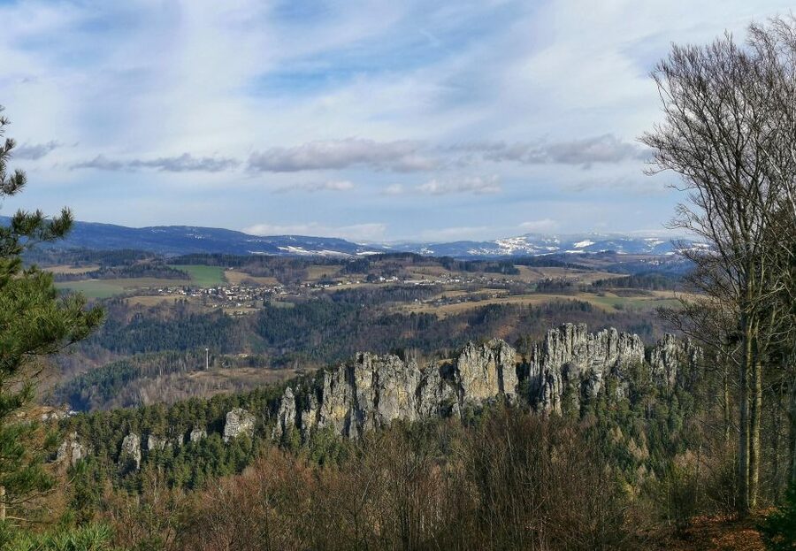 From Prague: Bohemian Paradise - Full-Day Hiking Trip - Suché skály and the view toward Malá Skála