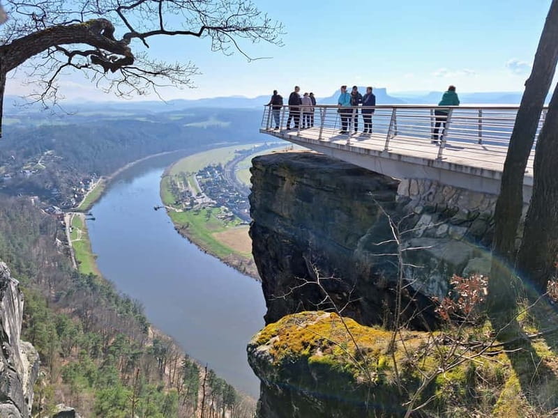 From Prague: Bohemian & Saxon Switzerland All-Inclusive Tour - Crossing into Saxon Switzerland and reaching Bastei
