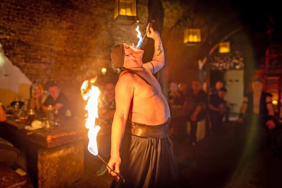 From Prague: Medieval Dinner, Show, Castle and Brewery - Dětenice Castle: a short look at a historic house
