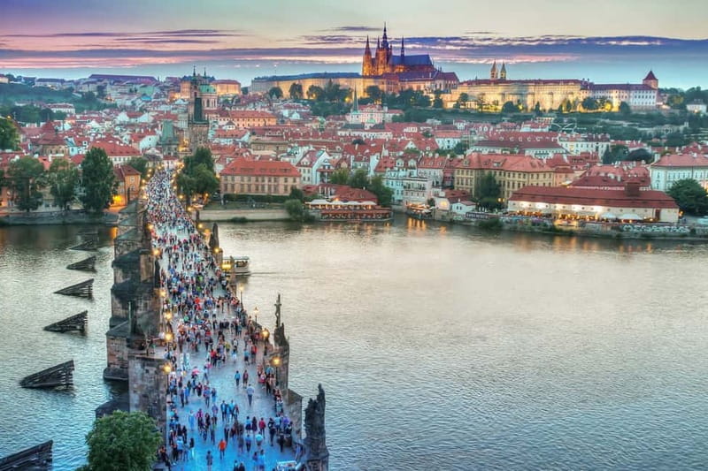 From Vienna: Full-Day Trip to Prague - First views of Prague along the river