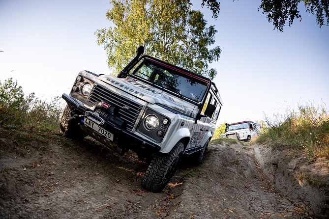 Full-day Land Rover driving off-road experience Prague - From central Prague to the Milovice base