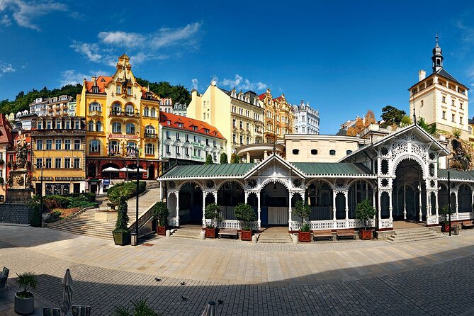 Full-Day Private Karlovy Vary Tour from Prague - The riverfront, colonnades, and mineral springs
