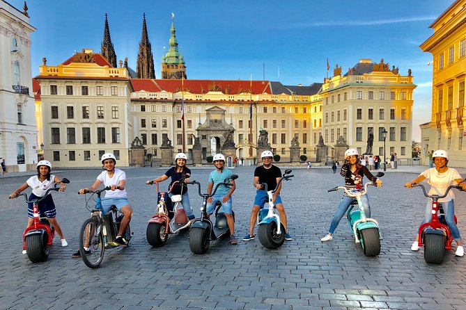 Grand city tour on Scrooser in Prague - Čertovka, Charles Bridge, and Kafka’s strange bronze swimmers