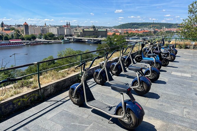 Guided sightseeing e-scooter tour of Prague: 2 hours - Chotek Gardens and the approach to Prague Castle