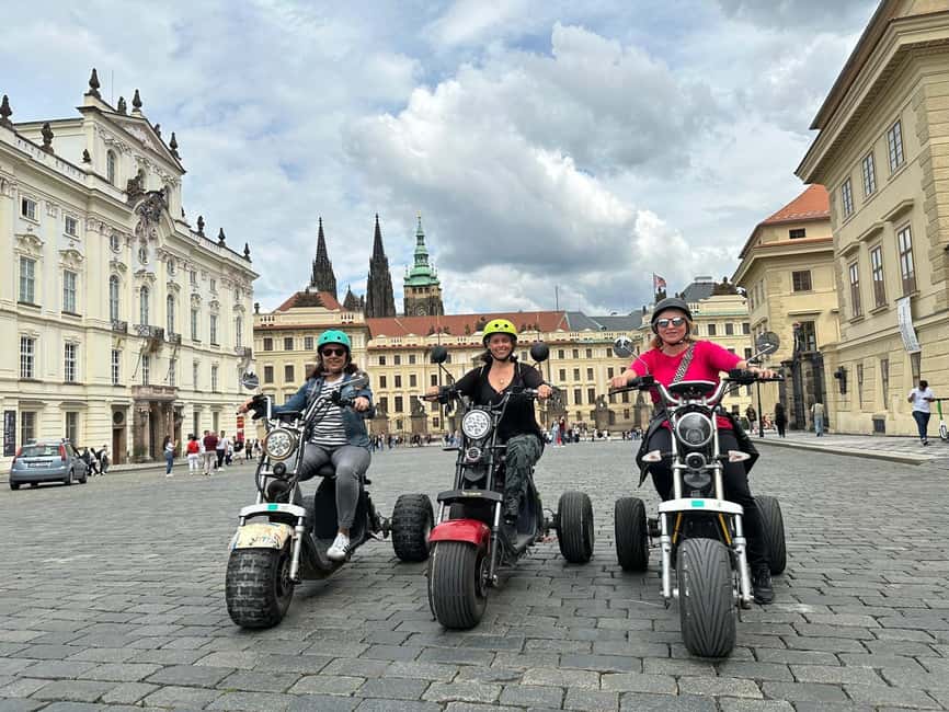 Heart of Prague tour on Tricycle electric scooter - Starting beside the Japanese Embassy