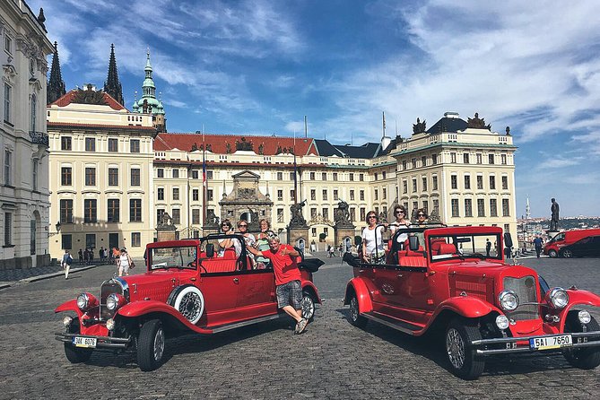 Karlstejn Castle in Vintage Convertible Car - Hotel pickup keeps the morning simple