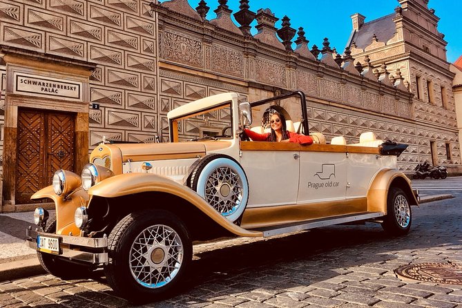Kutná Hora Medieval Town in Vintage Cabrio car - Sedlec Ossuary: 30 minutes beneath the cemetery church