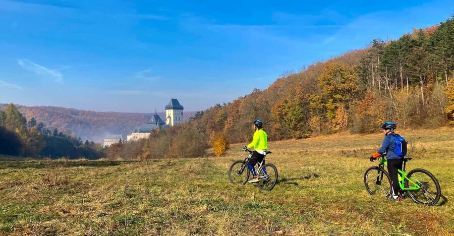 Mountain Biking Full Day Trip to The Karlstejn Castle - From Prague to quiet Central Bohemia