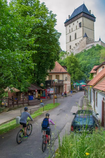 Mountain Biking Full Day Trip to The Karlstejn Castle - Forests, meadows, villages, and open views