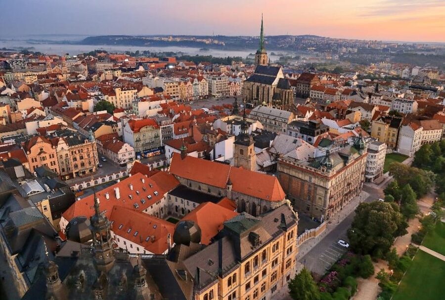 Pilsen: Old Town Guided Walking Tour - St. Bartholomew’s Cathedral, the tour’s main visual anchor