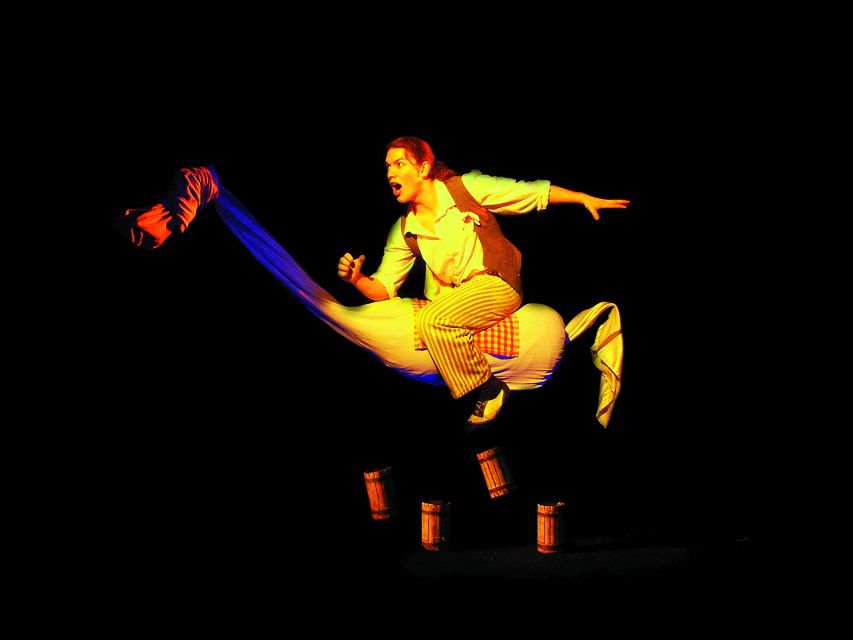 Prague: 1.5-Hour Black Light Theater Srnec Performance - The comic sketches worth watching for