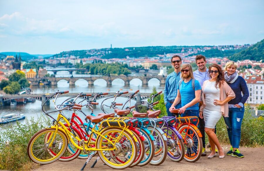 Prague: 7 Best Viewpoints of Prague E-Bike Tour - Old Town: seeing the famous center without losing the wider view
