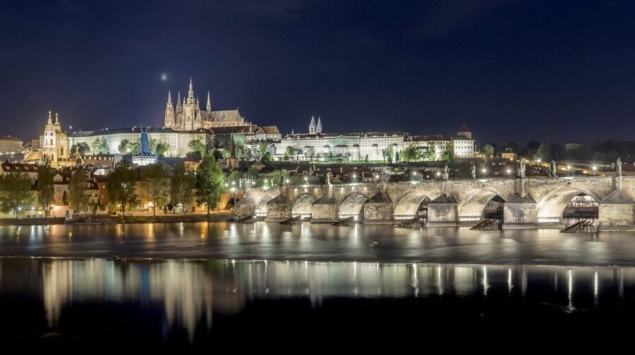 Prague: Alchemy & Mysteries Bridge and Castle Evening Tour - Kampa Island and the quieter side of Lesser Town