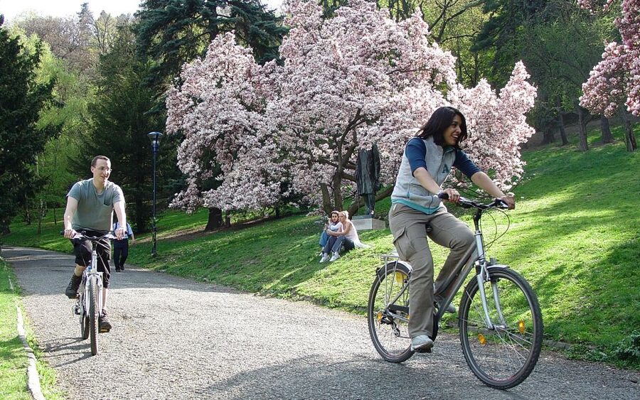 Prague "ALL-IN-ONE" City E-Bike Tour - Following the Vltava toward Prague Castle