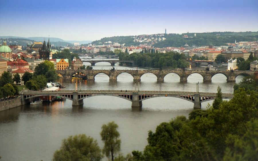 Prague "ALL-IN-ONE" City E-Bike Tour - New Town, Wenceslas Square, and the first half of the day