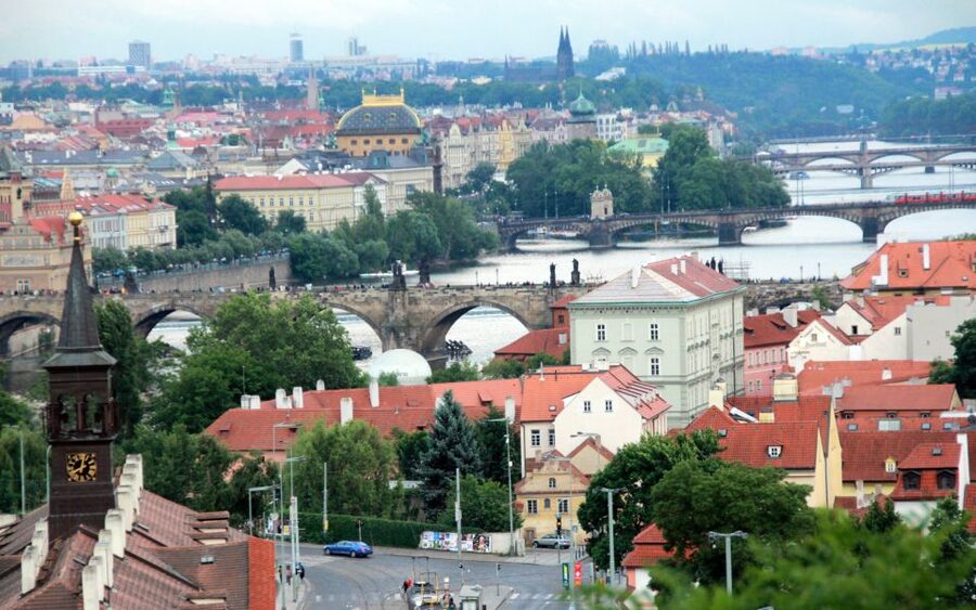 Prague "ALL-IN-ONE" City E-Bike Tour - Municipal House, Powder Gate, and the old center