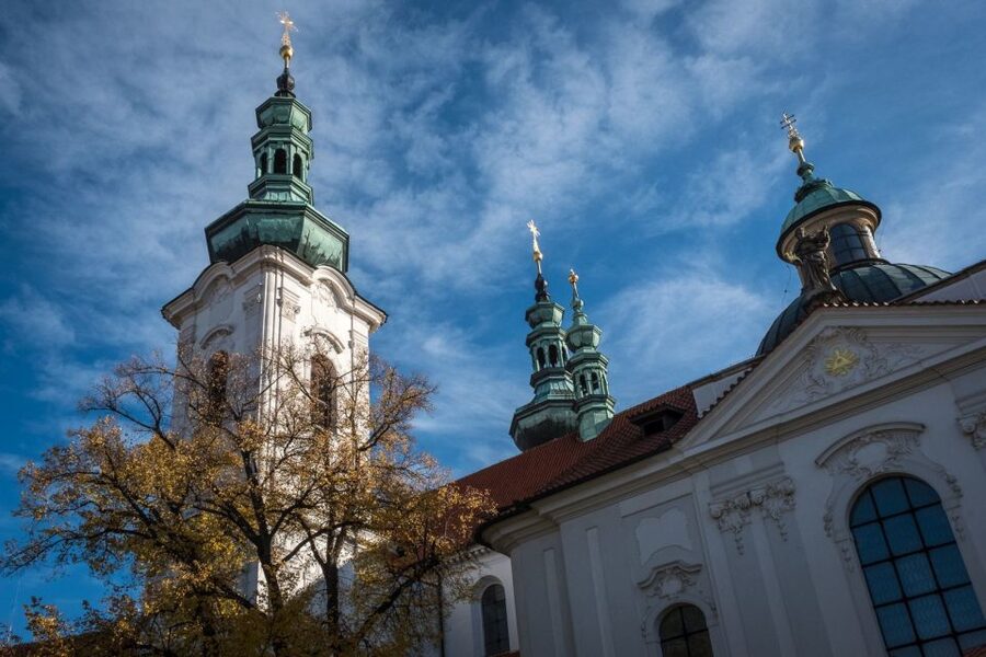 Prague Beer and Baroque: A Highbrow Brew Tour - A fresh St. Norbert beer above Prague