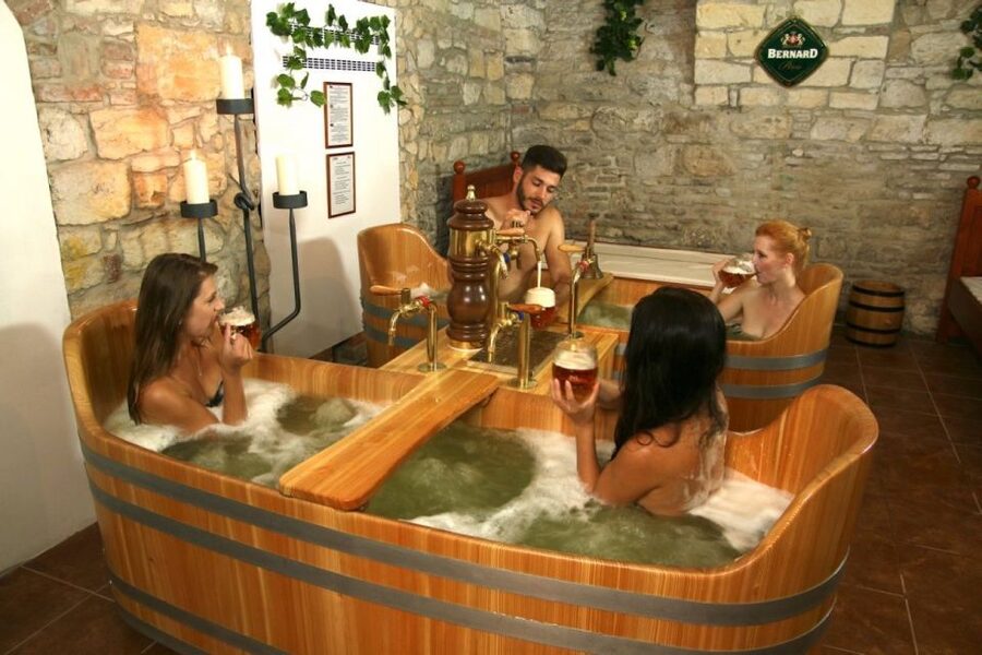 Prague: Bernard Beer Spa with Beer and Massage Option - The Private Beer Bath and Bernard Tap