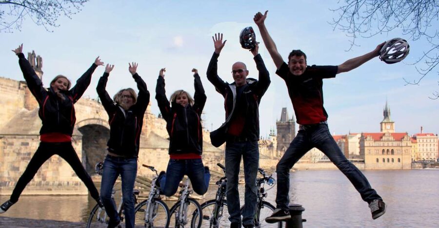 Prague: Bike or E-Bike City Tour with A Local Guide - Strahov Monastery and the climb toward Petřín