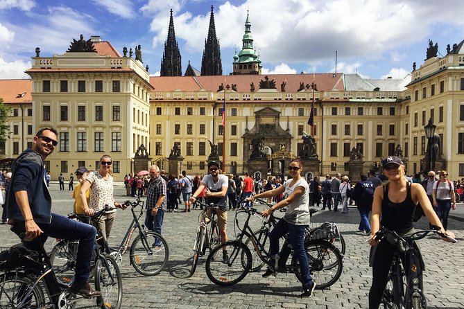 Prague Bike Tour - Stunning Viewpoints, Castle, City & Park - The National Theater and the return through New Town