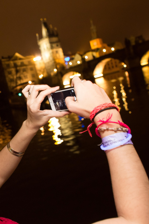 Prague: Boat Party with Unlimited Drinks & After Party Entry - Charles Bridge and Kampa Island from the water