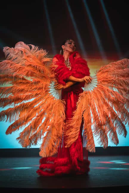 Prague:Breathtaking Cabaret Show with 4-Course Dinner Option - The performers carry the evening
