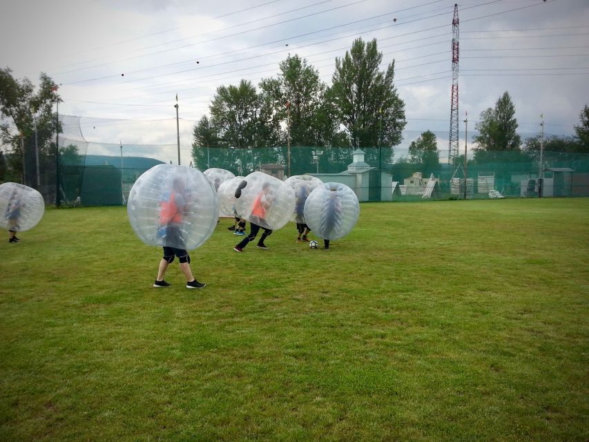 Prague: Bubble Football and Archery Combo Experience - Thirty minutes of bubble football, with plenty of ways to play