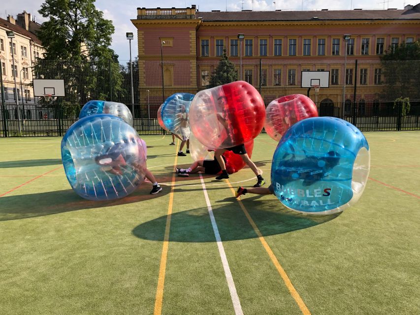 Prague: Bubbles football in city centre of Prague - Finding the field behind Prague’s brown gate