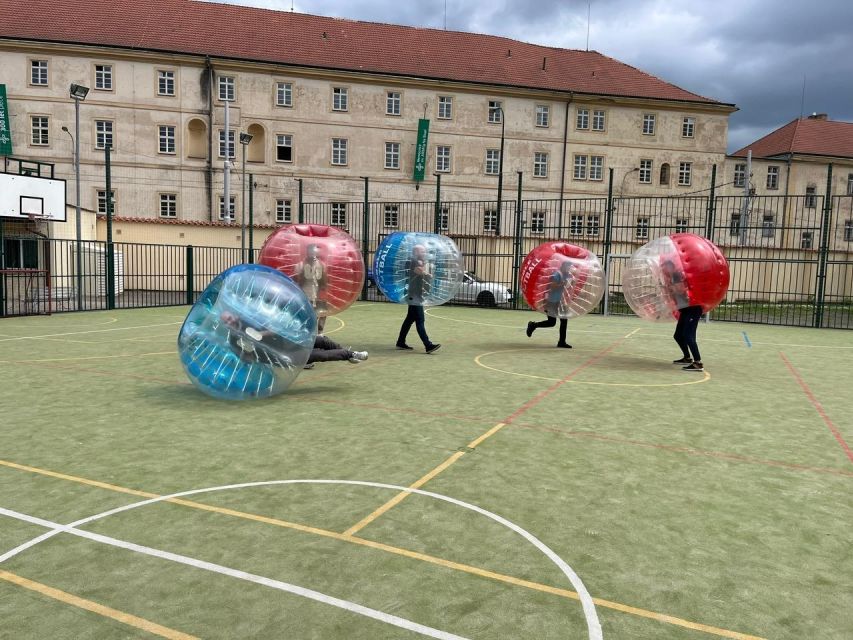 Prague: Bubbles football in city centre of Prague - Three game formats keep the hour moving