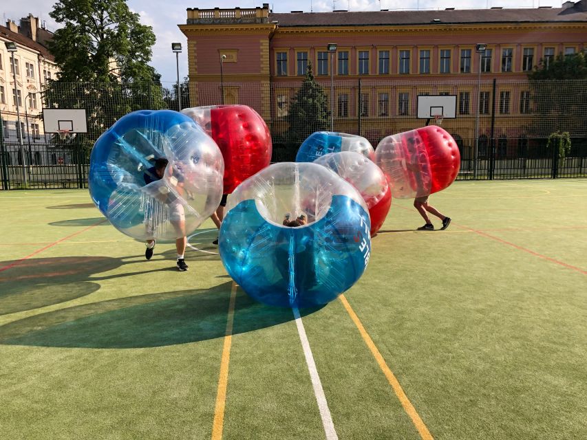 Prague: Bubbles football in city centre of Prague - What is included for the $39 price