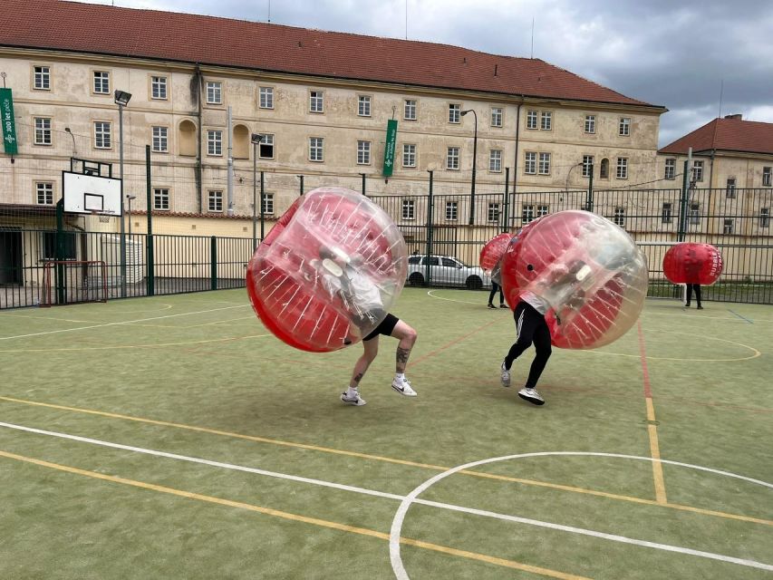 Prague: Bubbles football - Zorb Football in centrum - Bubble football is the main event