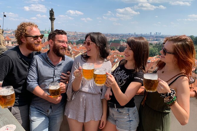 Prague Castle and Pubs Tour with Drinks Included - Climbing Nerudova after the first drink