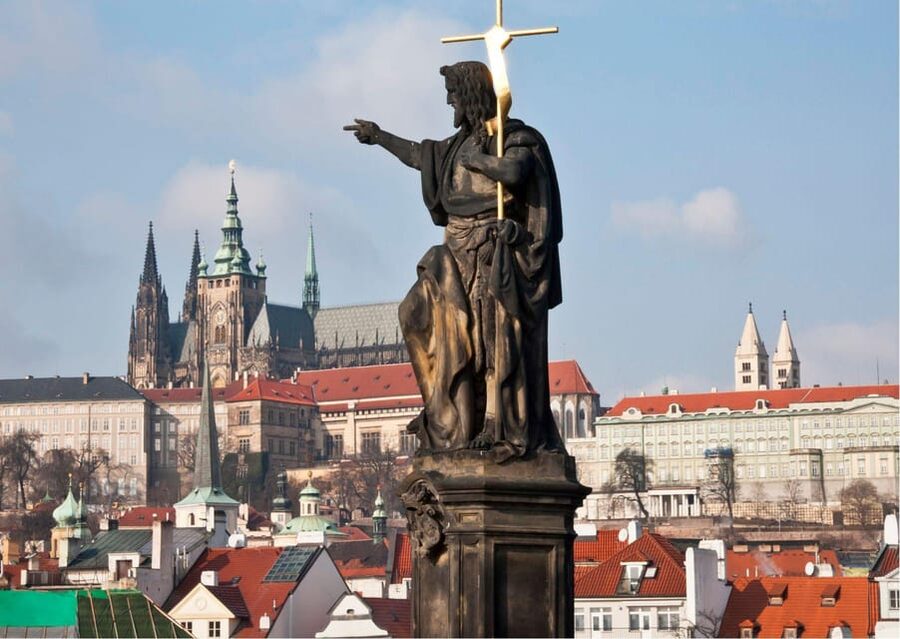 Prague: Castle Circuit Entry Tickets with Audio Guide - St. George’s Basilica brings a simpler Romanesque mood
