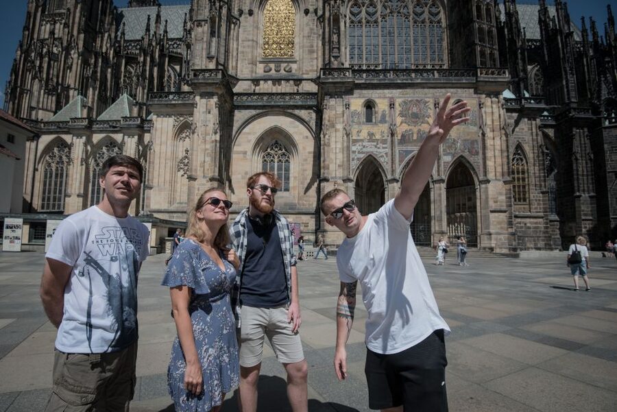 Prague: Castle Grounds & Highlights Walking Tour small-group - Meeting near Charles Bridge in Lesser Town
